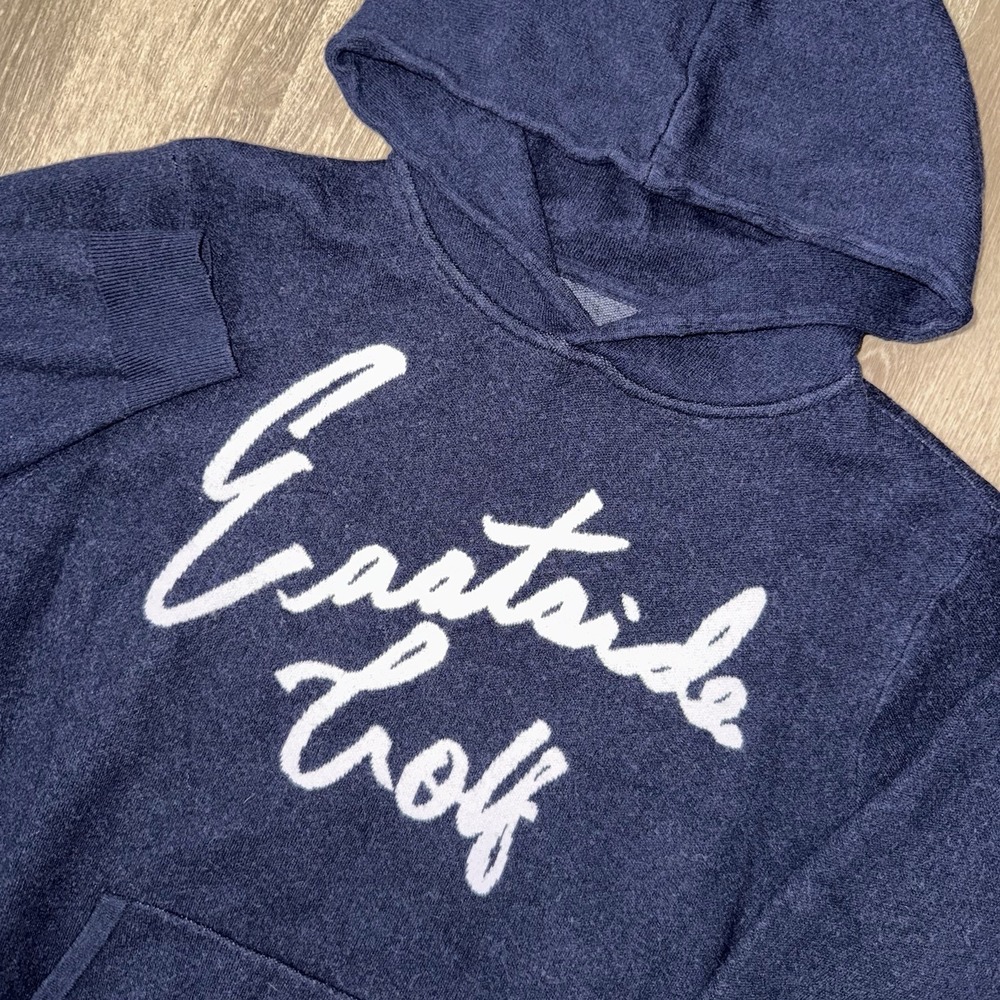 Eastside Golf Luxe Soft Merino Wool Blend‎ Hoodie Men's Large Midnight Blue